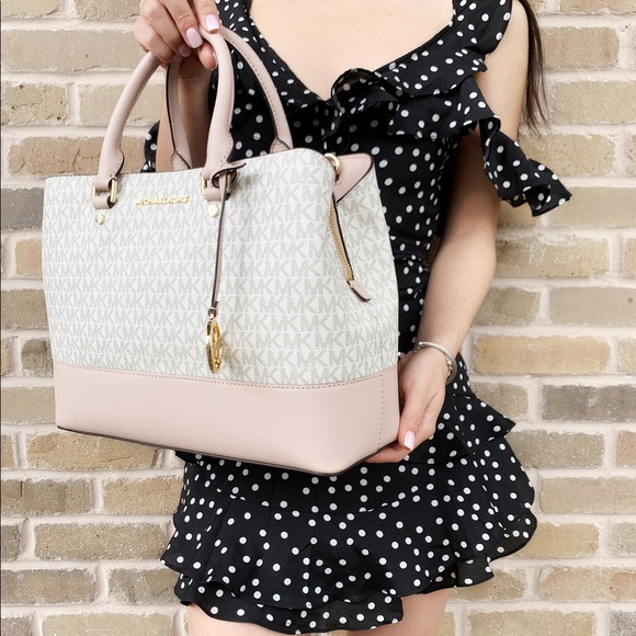 Michael Kors Large Satchel Vanilla pink - Picture 4 of 8